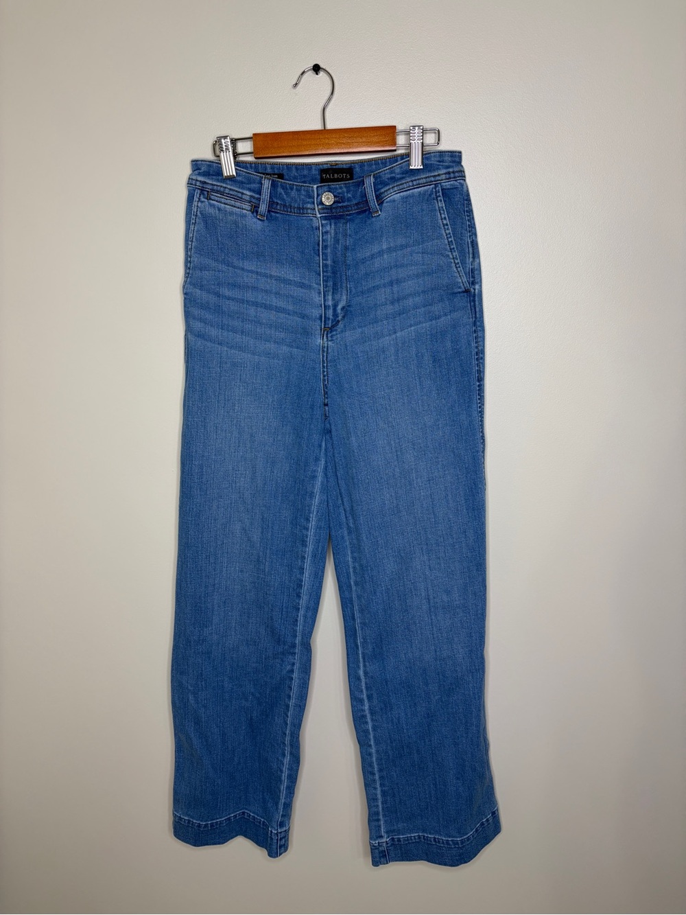 Talbots Women’s High-Rise Wide Leg Trouser Jeans 2